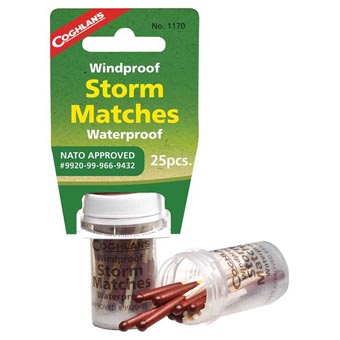 WIND/WATERPROOF STORM MATCHES