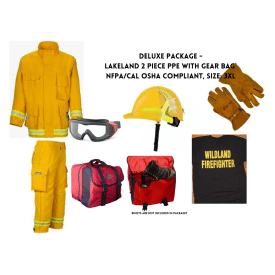 Deluxe Package Lakeland 2 Piece PPE NFPACAL OSHA Compliant, Size 3XL (1)